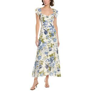 Femme Society Womens Maxi Dress, Blue